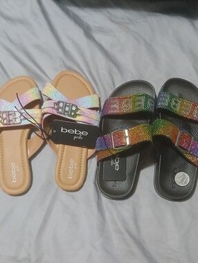 CLOSET CLEAROUT 🆕️2pairs Bebe Girls Sandals